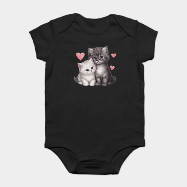 Cute Persian Kitten Baby Bodysuit by animegirlnft